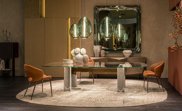 Tavolo Bilbao Glass di Cattelan Italia