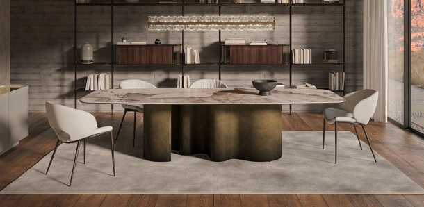 Tavolo Papel Keramik di Cattelan Italia