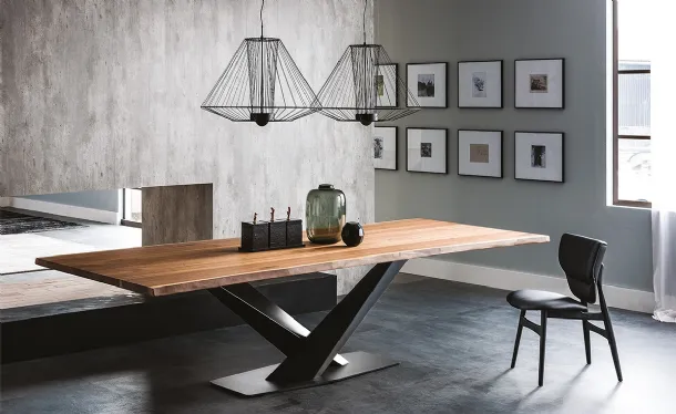 Tavolo con piano in legno Stratos Wood di Cattelan Italia