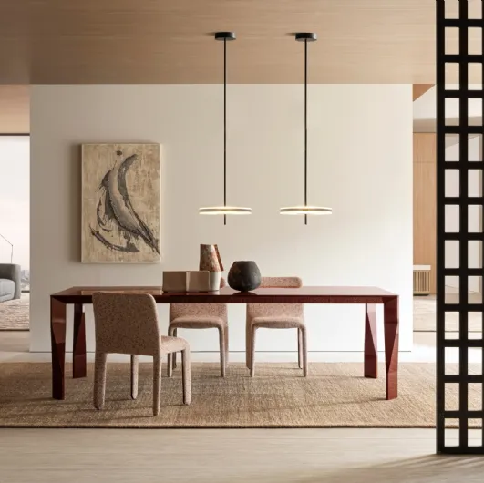 Tavolo Diamond in vetro colorato di Molteni & C