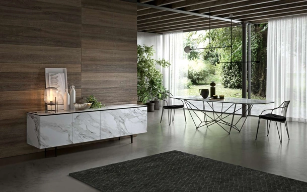 Tavolo Fil8 Fisso in Ceramica di Ozzio