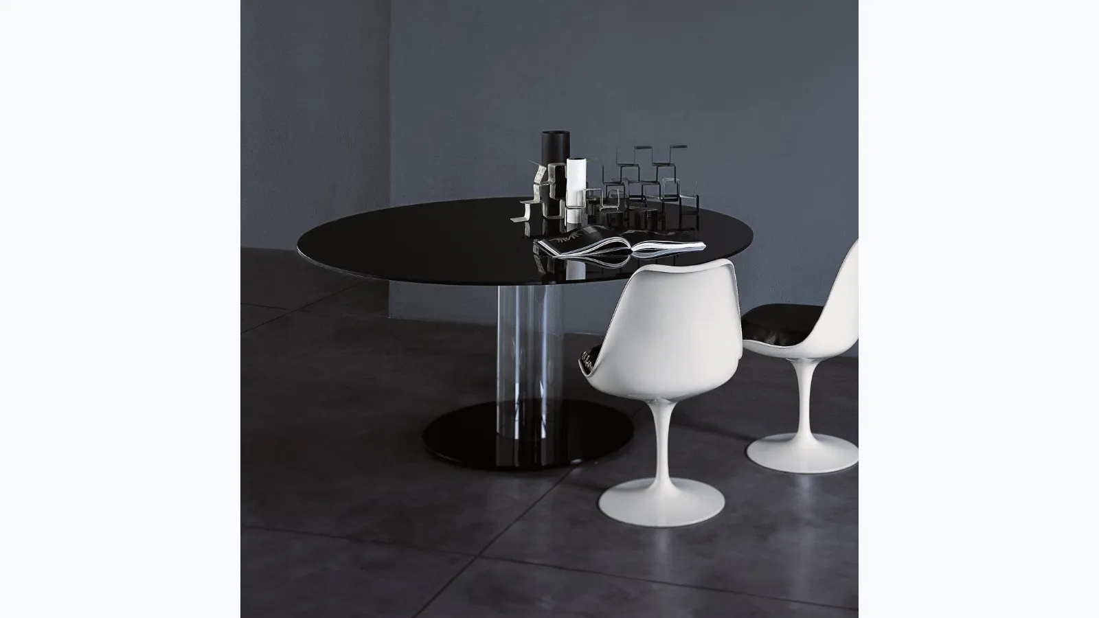 Tavolo rotondo Hub di Glas Italia