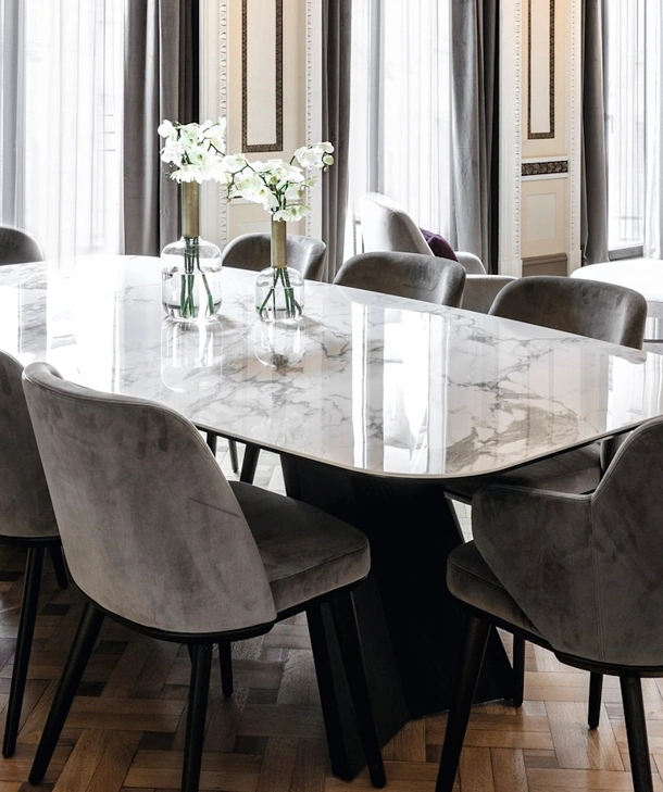 Tavolo fisso Icaro in ceramica di Calligaris