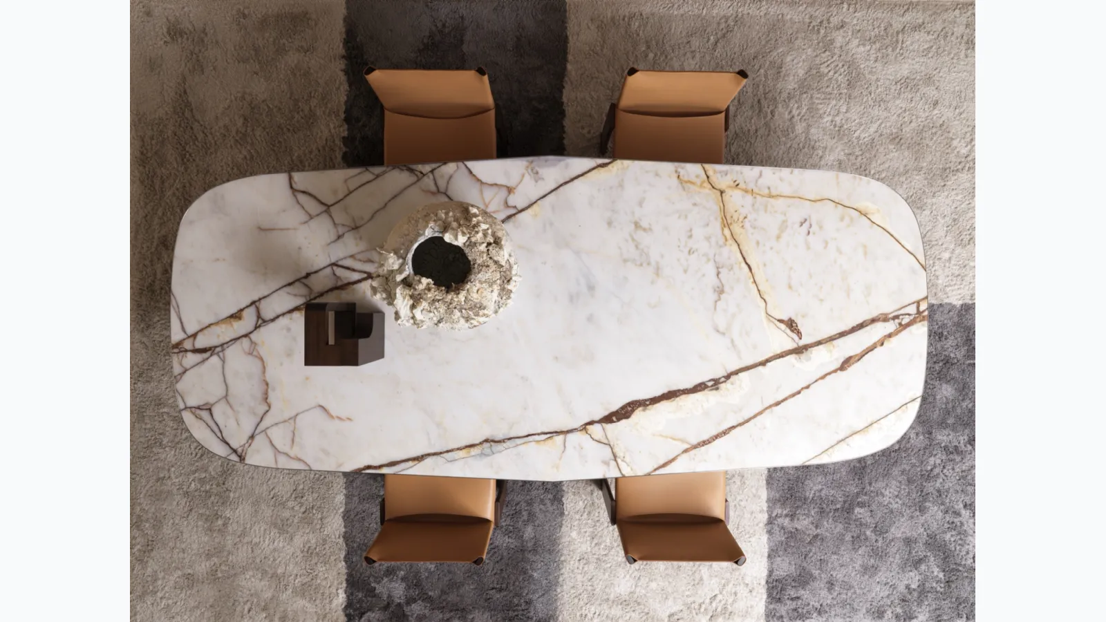 Tavolo Lise con top in marmo di Molteni & C