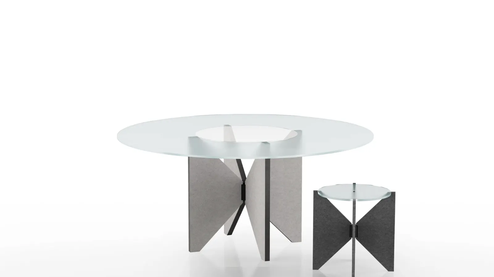 Tavolo Saturno Glass di Alias