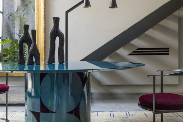 Tavolo rotondo Shape Laccato di Mogg