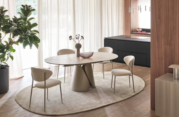 Tavolo allungabile Tango in ceramica di Calligaris