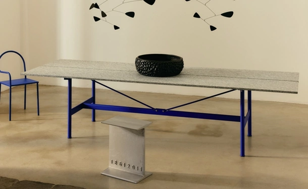 Tavolo Zinco in marmo pietra di Luserna di Desalto