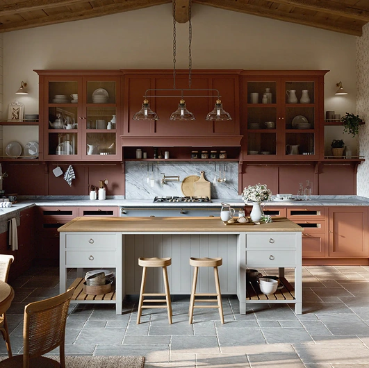 Cucina Classica angolare Adalise in legno laccato di Marchi