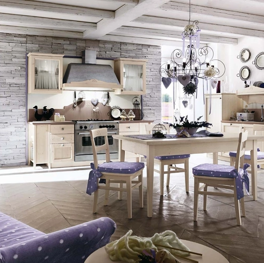 Cucina Classica ad angolo Everyday Cotone di Callesella