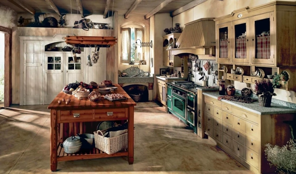 Cucina Classica con isola Incontrada di Marchi