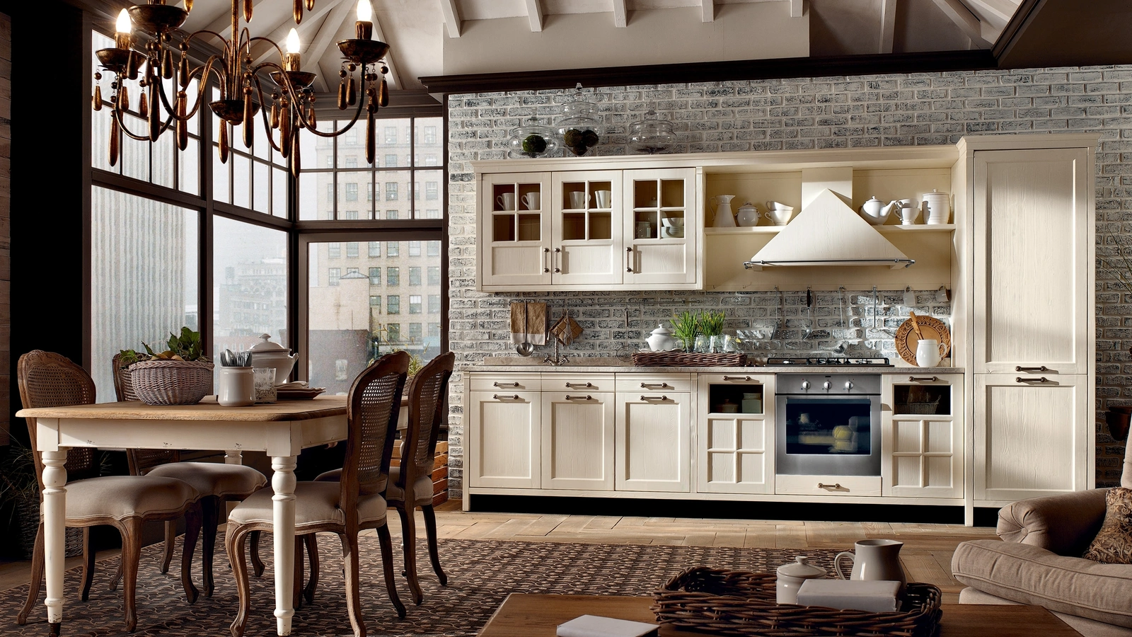 Cucina Classica lineare Kreola di Marchi