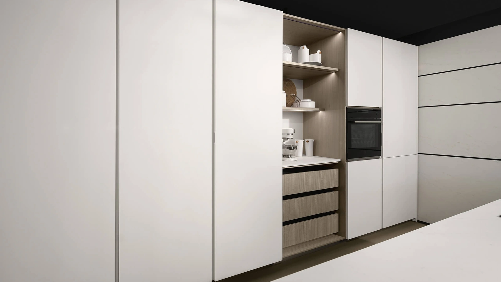 Cucina Design con isola K table + Viva di Maistri