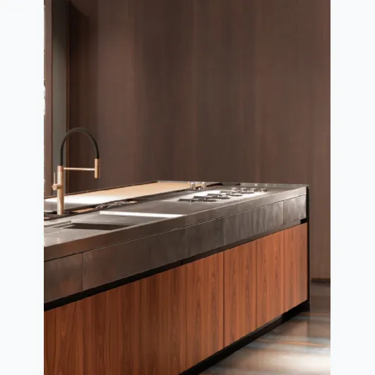 Cucina Design Pompei in Palissandro di Scic