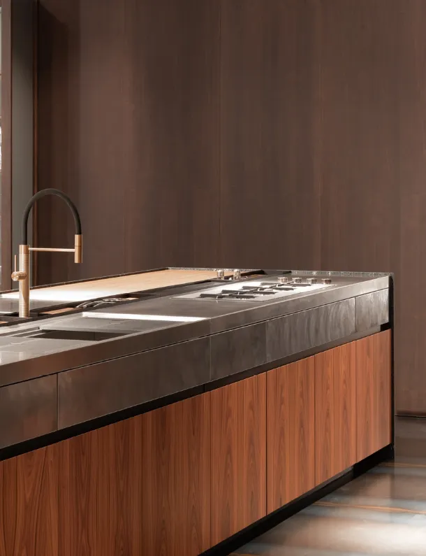 Cucina Design Pompei in Palissandro di Scic