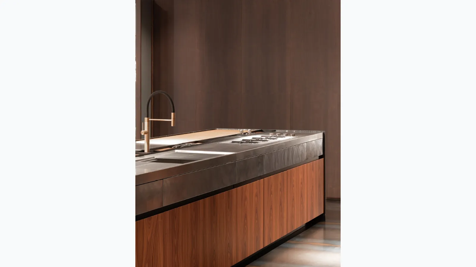 Cucina Design Pompei in Palissandro di Scic