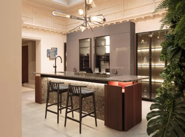 Cucina Moderna con isola 1935 di Scic