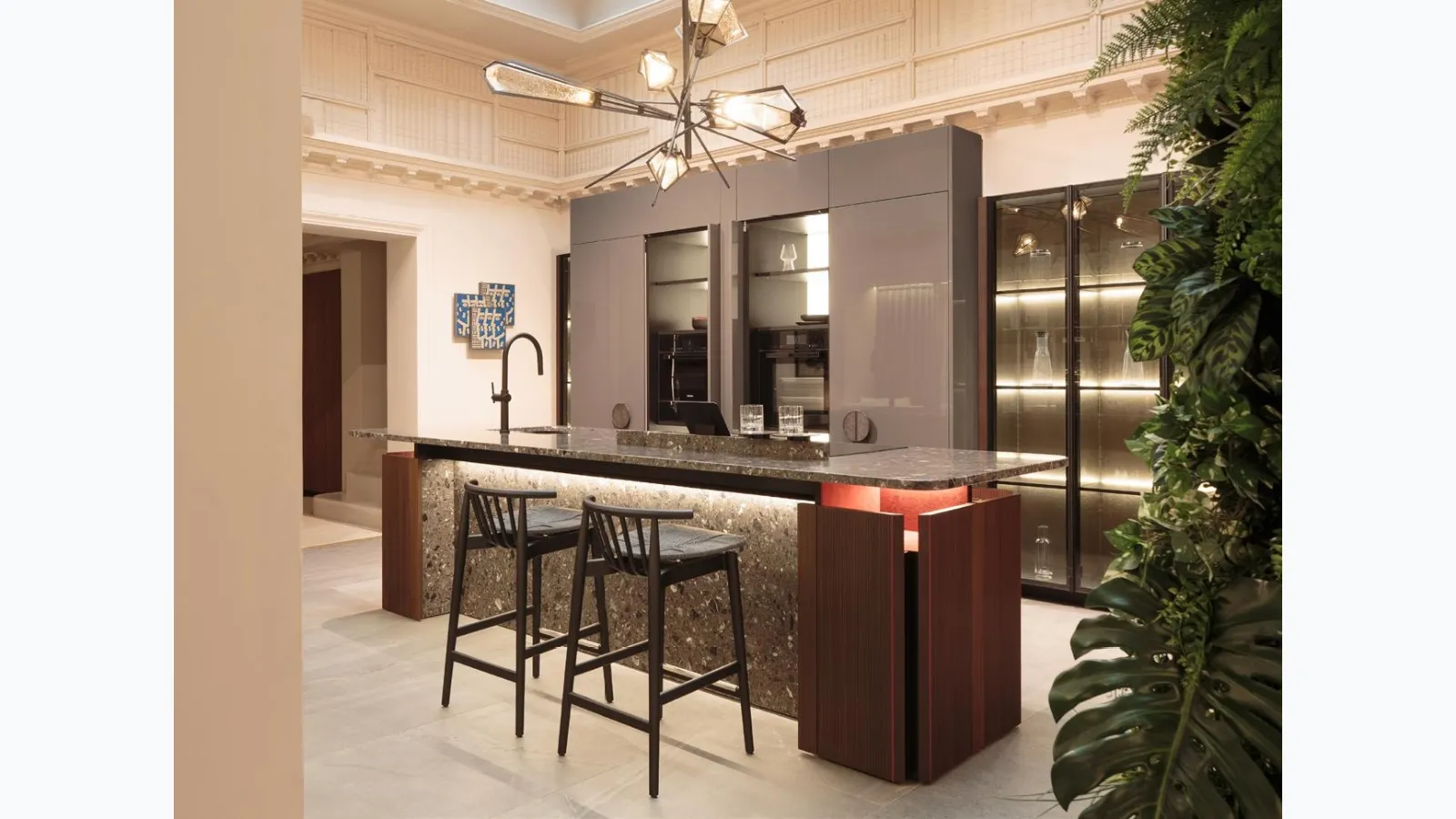 Cucina Moderna con isola 1935 di Scic