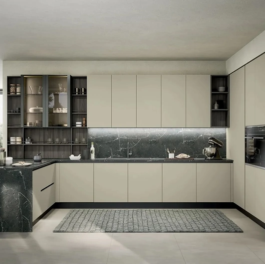 Cucina Moderna con penisola Colibrì 02 di Forma Cucine