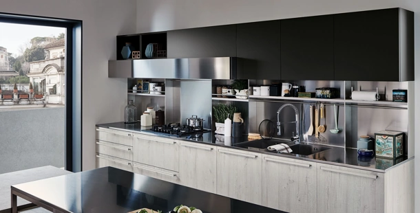 Cucina Moderna lineare Ethica 02 di Veneta Cucine