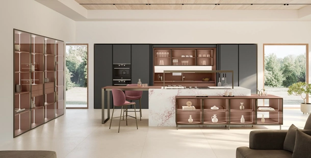 Cucina Moderna con isola Lounge 01 di Veneta Cucine