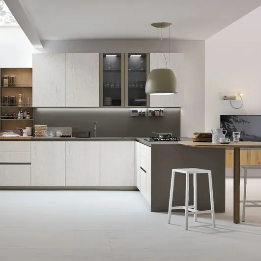 Cucina Moderna con penisola Natural 12 di Stosa