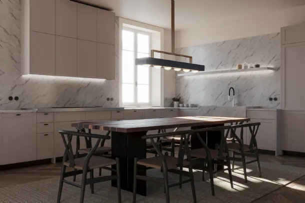 Cucina Moderna Quadra Angolare di Scic