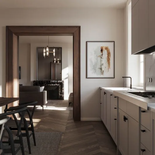 Cucina Moderna Quadra Lineare di Scic