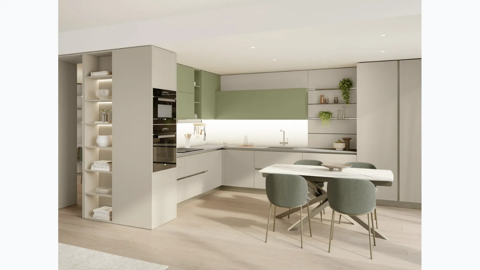 Cucina Moderna angolare Start-Time 10 di Veneta Cucine