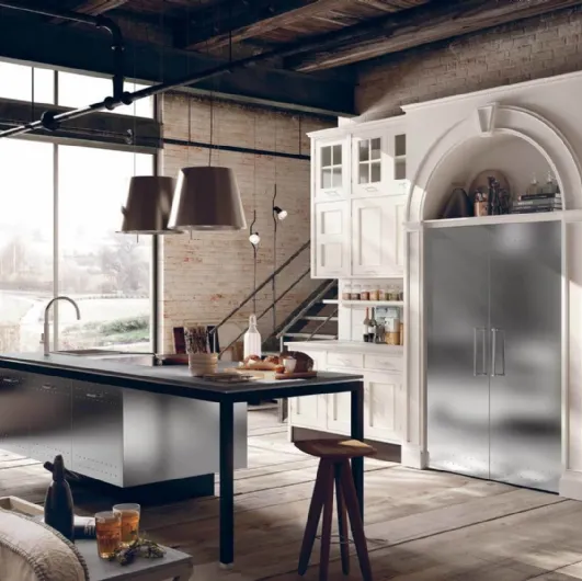 Cucina Shabby Chic con isola Montserrat di Marchi