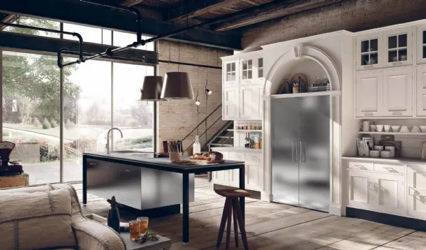 Cucina Shabby Chic con isola Montserrat di Marchi