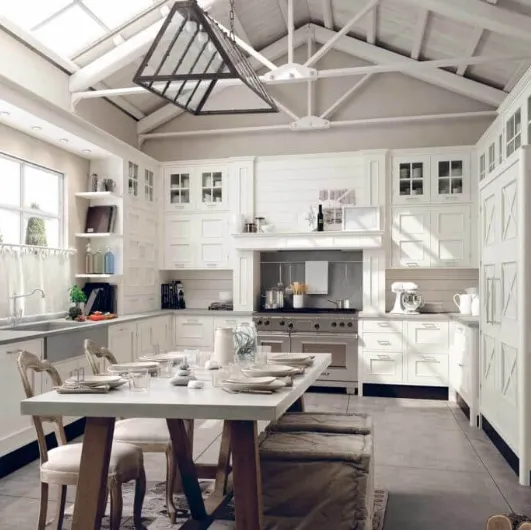 Cucina Shabby Chic angolare Montserrat di Marchi