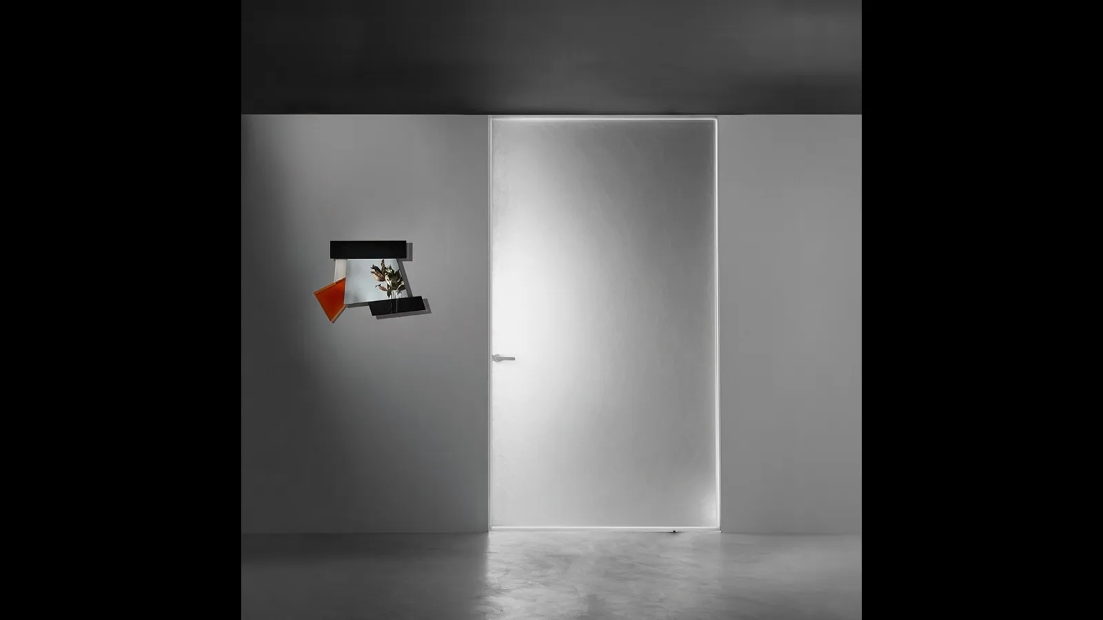 Porta per interni Aladin Pivot Plain Mono di Glas Italia