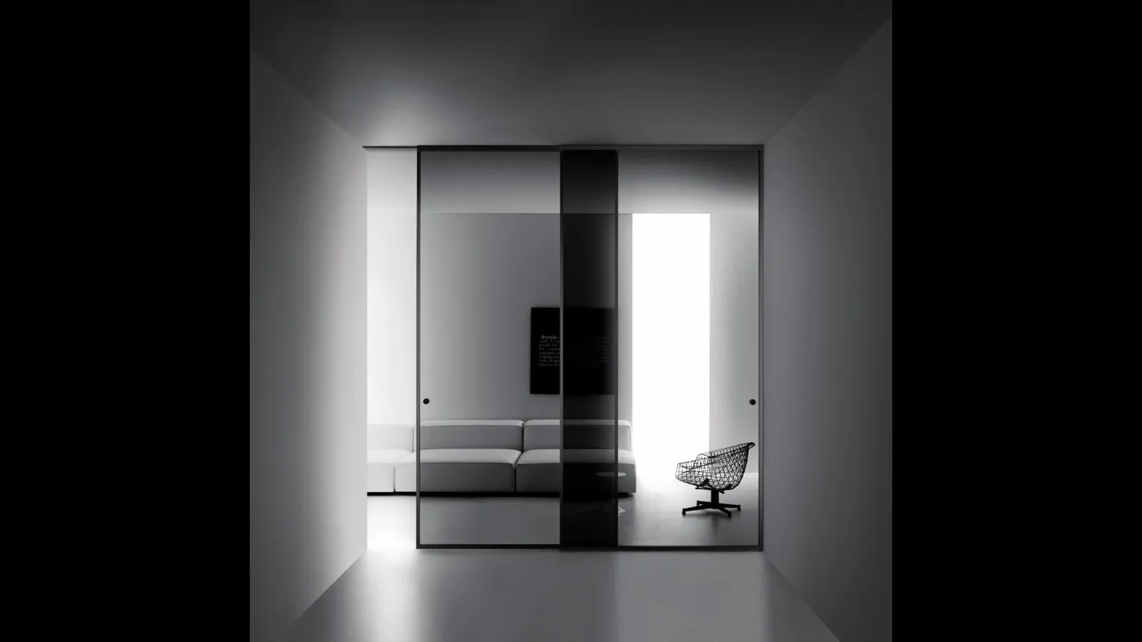 Porta per interni Aladin Slide Duo di Glas Italia