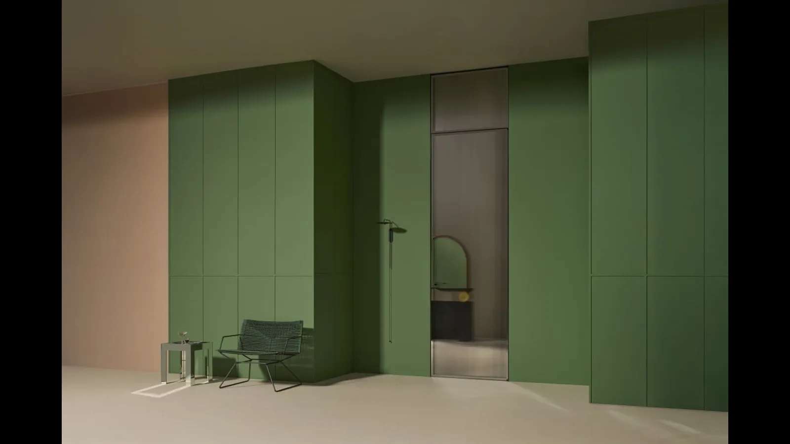 Porta per interni Aladin Swing Plain Duo di Glas Italia