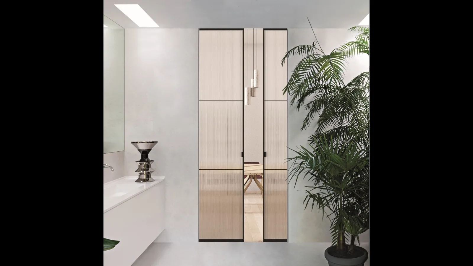 Porta per interni Sherazade Double Pocket Plus di Glas Italia