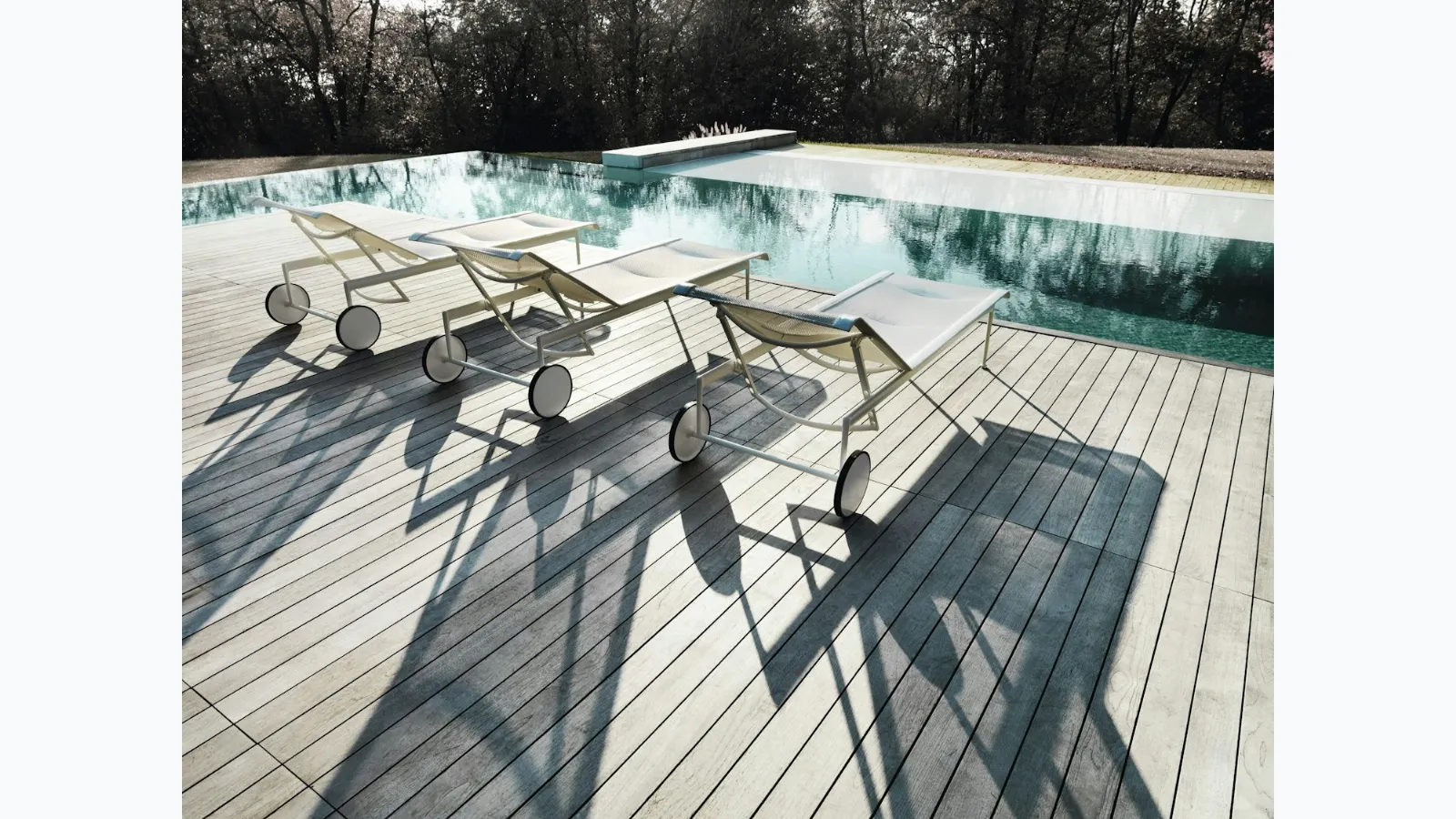Lettino da giardino 1966 Adjustable Chaise Lounge di Knoll