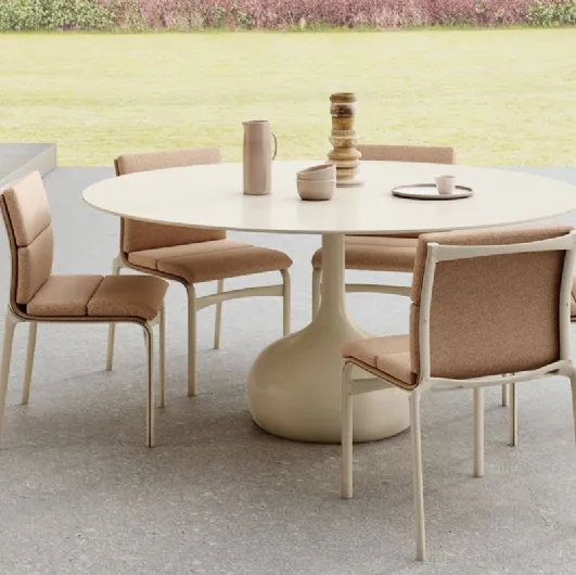 Tavolo in ceramica smaltata Saen Outdoor di Alias
