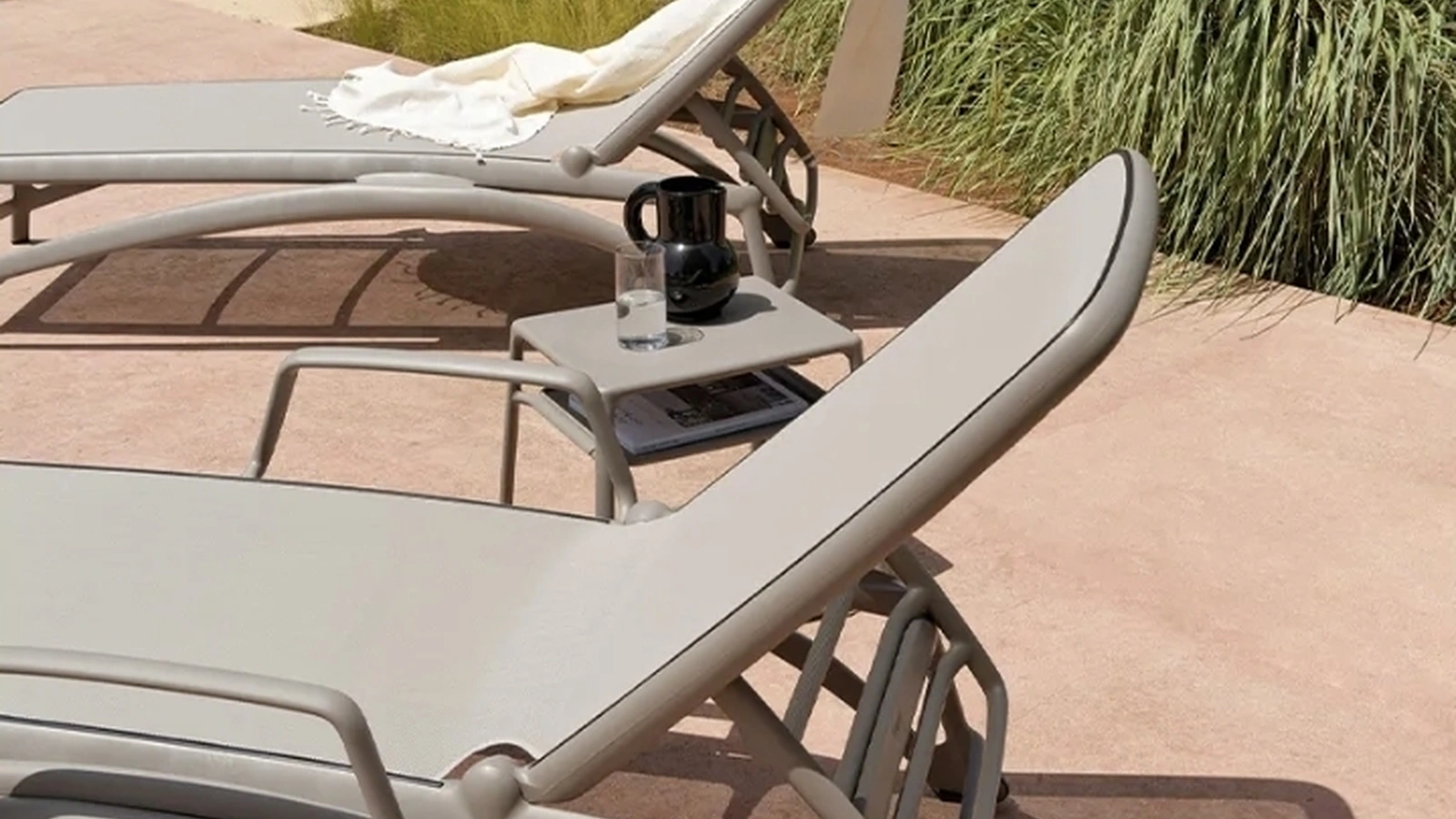 Lettino Prendisole impilabile Atlantico di Nardi