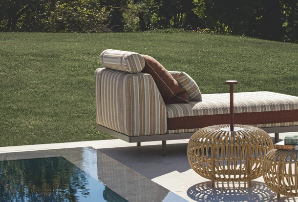 Lettino prendisole Atlas outdoor di Flexteam
