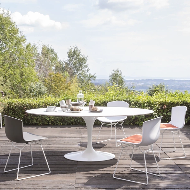 Sedia Bertoia Plastic Side di Knoll