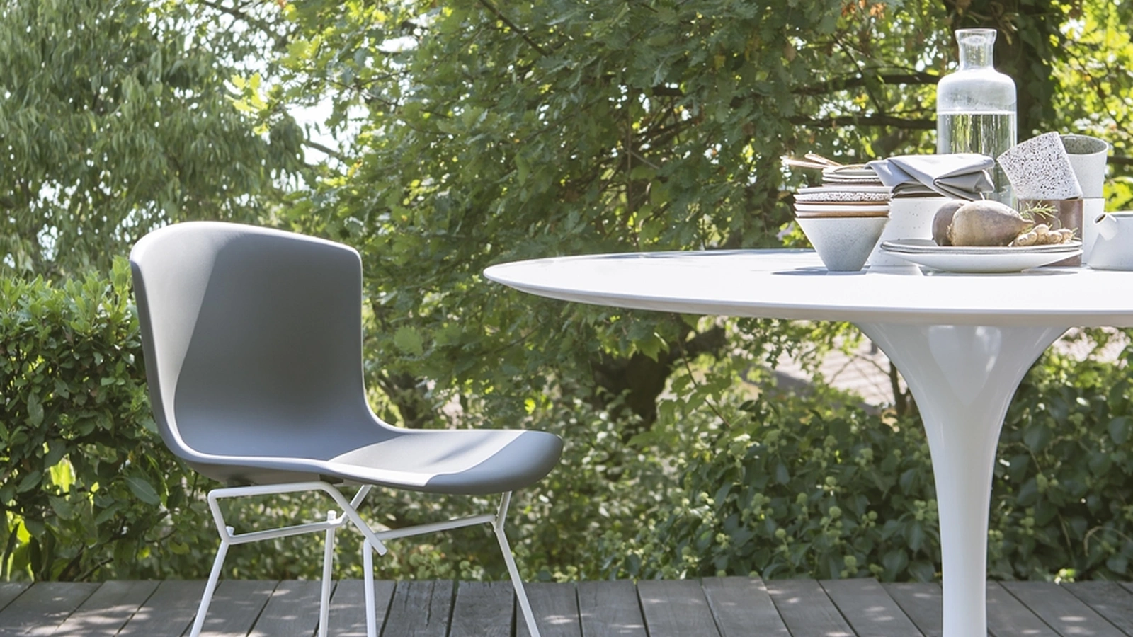 Sedia Bertoia Plastic Side di Knoll