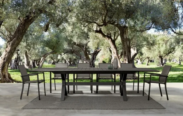 Tavolo allungabile in alluminio Kenyon di Bizzotto