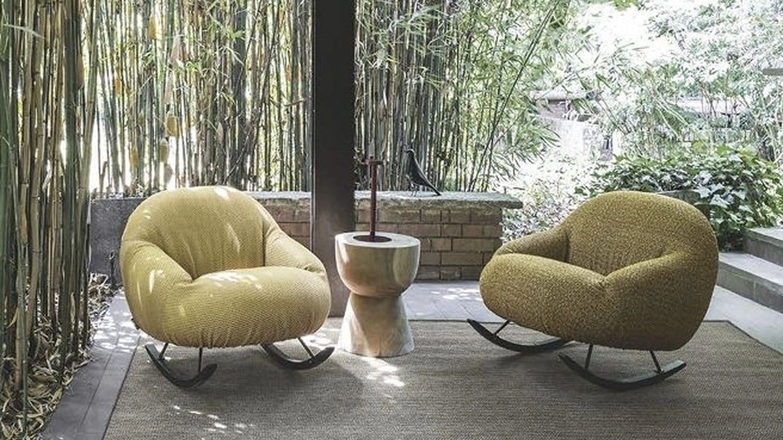 Poltroncina a dondolo Date Outdoor di Flexteam
