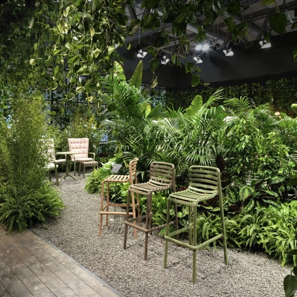 Sgabello da esterno Doga di Nardi