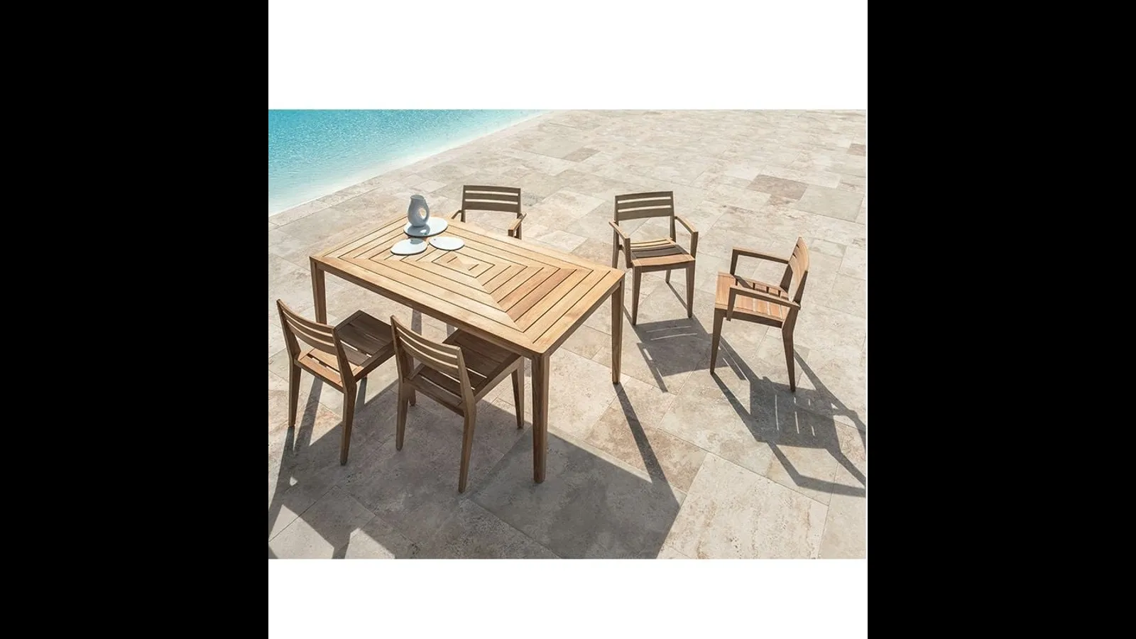Tavolo rettangolare in Teak Friends di Ethimo
