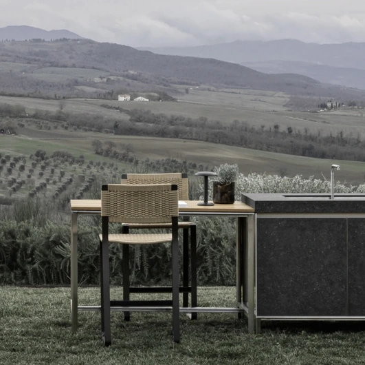 Sgabello Green Point in corda di polipropilene di Molteni & C
