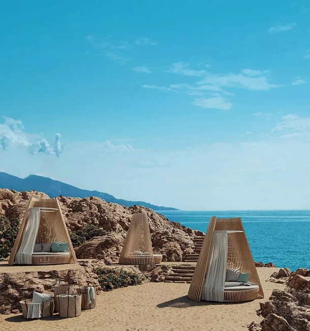 Divano Hut in teak di Ethimo