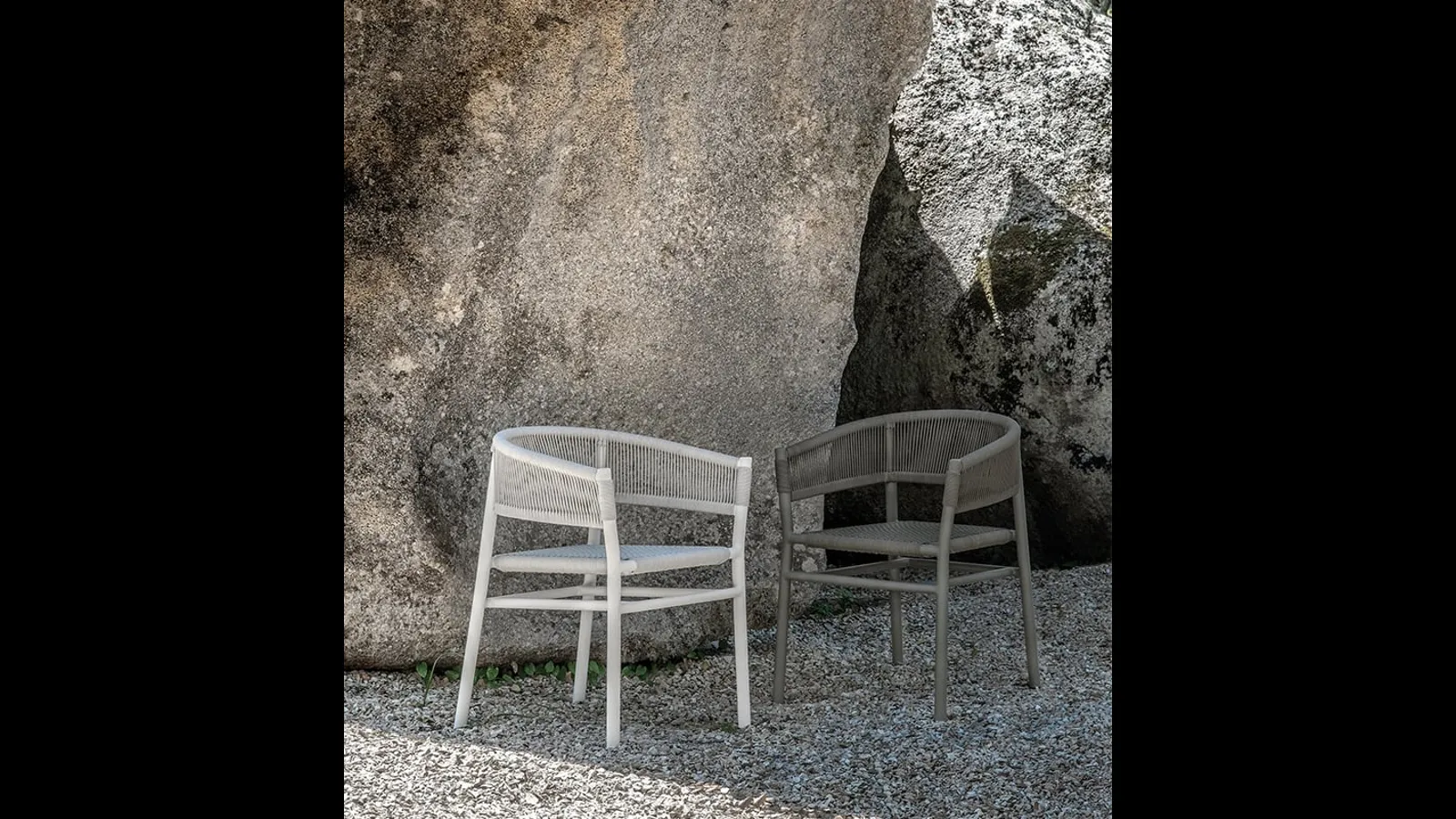Poltroncina Kilt in Round Rope e Metallo di Ethimo