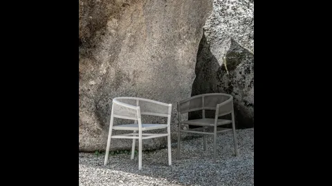 Poltroncina Kilt in Round Rope e Metallo di Ethimo